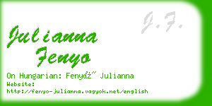 julianna fenyo business card